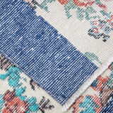 Blue floral vintage runner rug 275x74cm