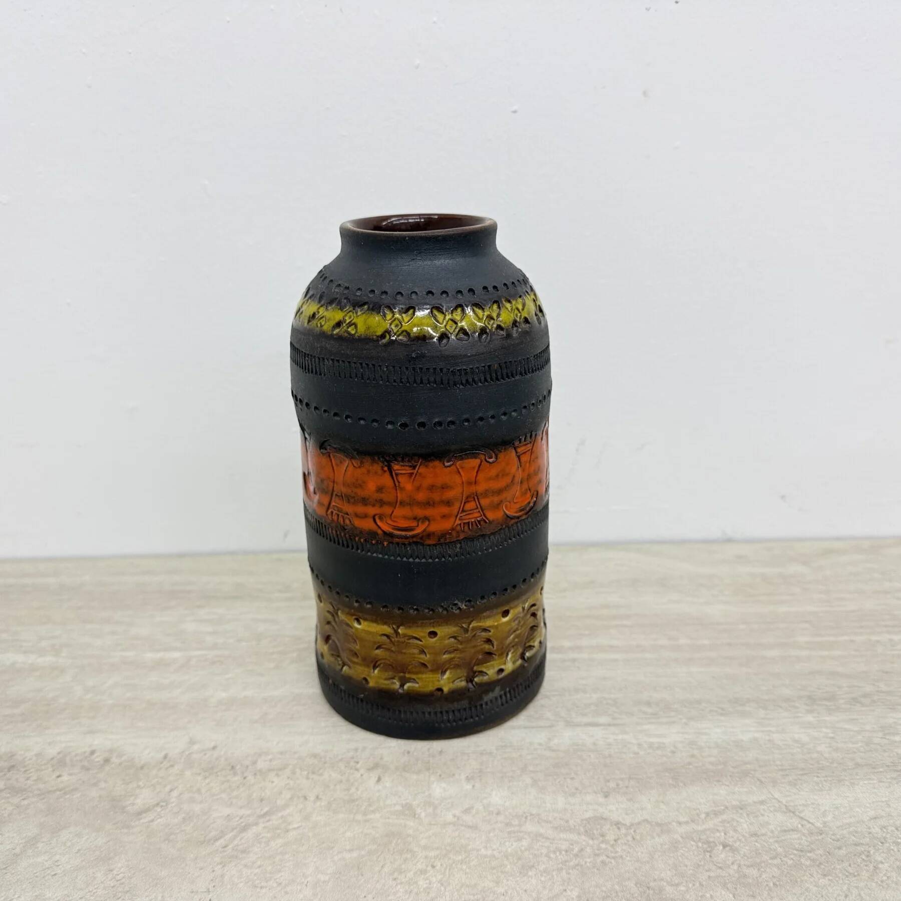 Mid-century Bitossi Genovese Aldo Londi vase Italy, 1970s