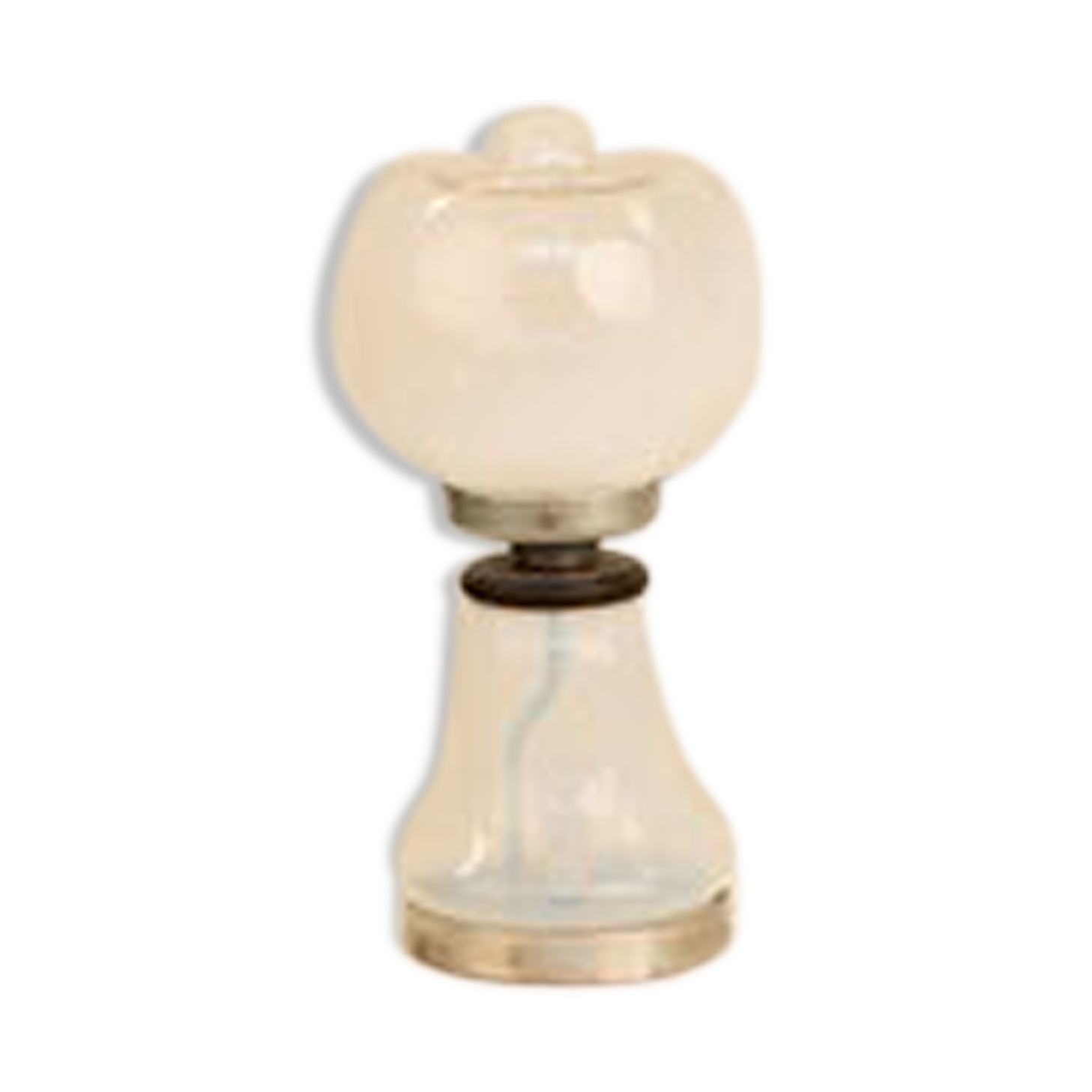 Glass lamp double lighting 70's