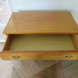 Vintage Louis XV style chest of drawers in citron wood veneer
