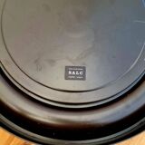 Vintage Salc brown round mirror