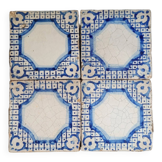 4 old Italian ceramic tiles - Tomasso Bruno