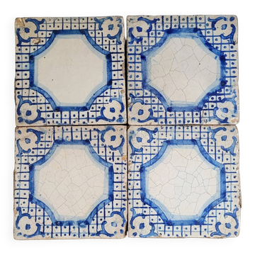 4 old Italian ceramic tiles - Tomasso Bruno