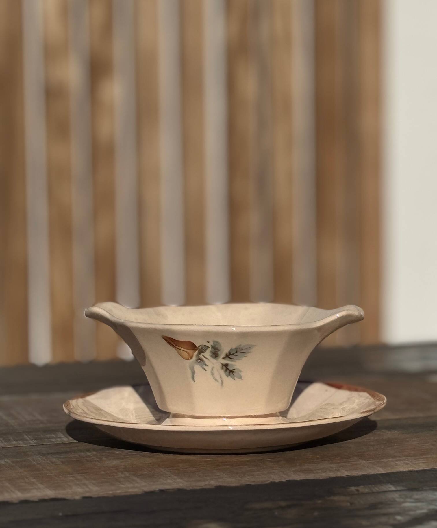 Sauceboat Digoin Sarreguemines