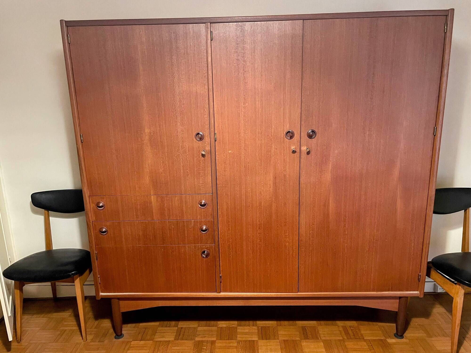 Large storage cabinet by André Monpoix / TV unit