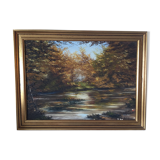 Huile sur toile signée claude rogeon