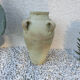Terracotta potiche with 60s handles