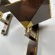 2x Vintage design bronze wall lamps