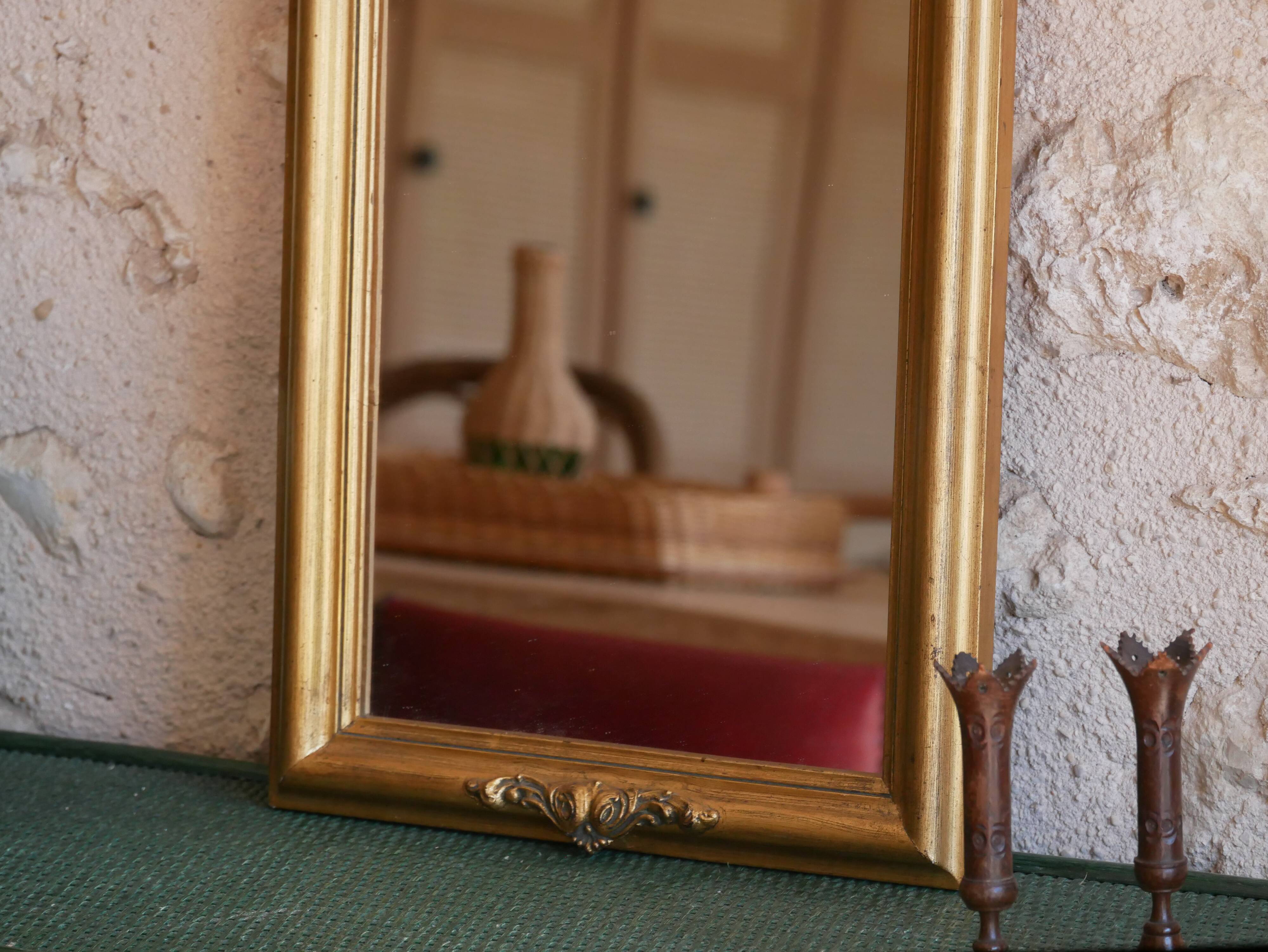Ancient golden mirror 32x84cm