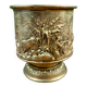 Cache-pot en laiton décor repoussé – XIXe-début XXe