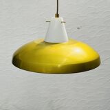 Suspension Philips vintage style Louis Kalff mustard