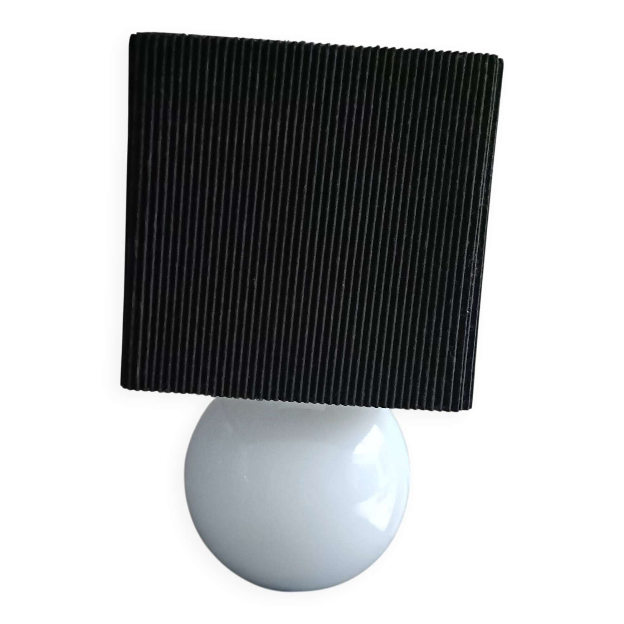 Opaline ball lamp Art Deco
