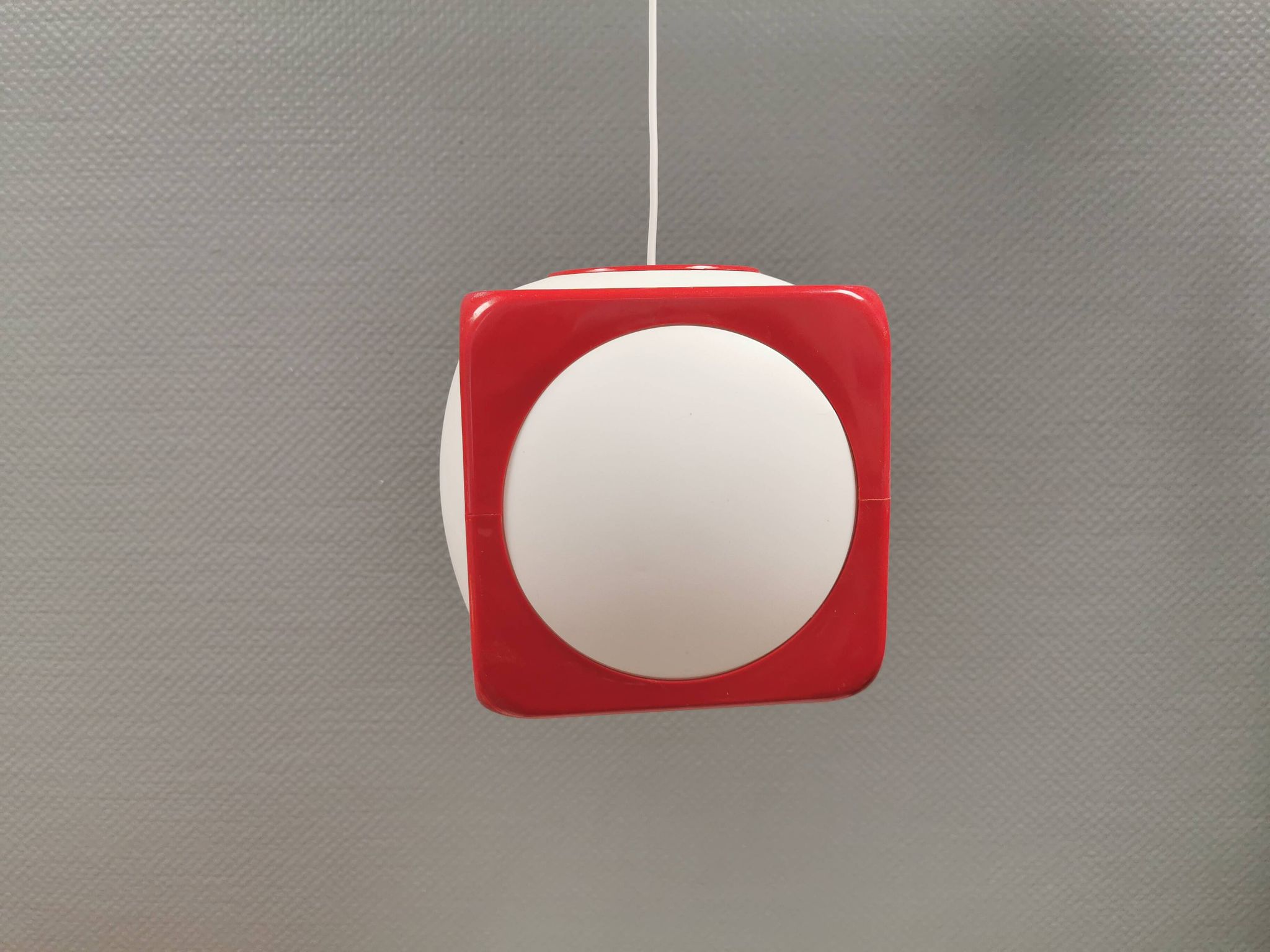 Vintage Poker Dice pendant lamp by Hoyrup Lighting, 1976, Denmark.