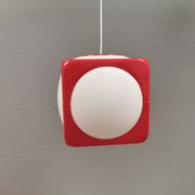 Vintage Poker Dice pendant lamp by Hoyrup Lighting, 1976, Denmark.