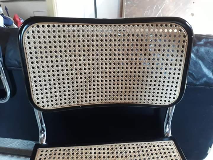 Paire de chaises B32 cesca par Marcel Breuer made in Italy