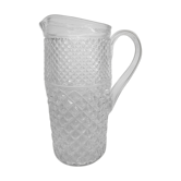 Pichet en verre ciselé vintage