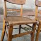 Pair of French bistro chairs vintage meat