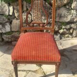 Paire de chaises de style Louis XVI époque  XIX siecle