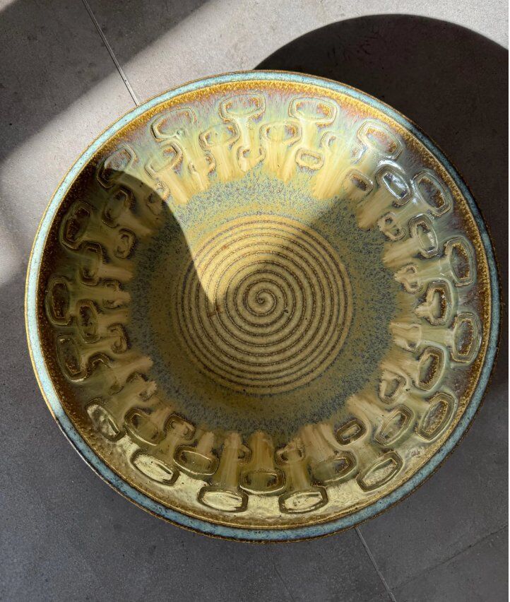 Large Lupin plate and jug by Einar Johansen Søholm for Søholm, 1960s, set of 2