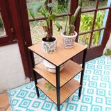 Serving table on casters