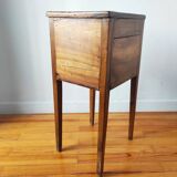 Directoire walnut bedside table