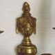 Large Bronze French Double Light Empire Wall Sconce with Urn Detail