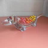 Dachshund crystal pocket tray Art Vannes