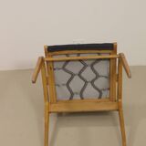 Set of 4 Scandinavian design chairs curved wood from the 60s. Ref JADOU