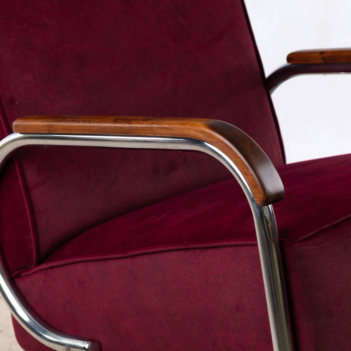 1930s Bauhaus Cantilever Armchair Model EK32, Pair of 2 by Gottwald