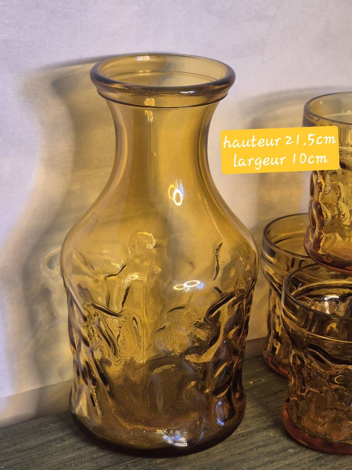 Carafe and glasses