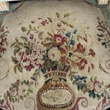 Pair of Louis XVI Cabriolet Armchairs - Lacquered and Upholstered Beech