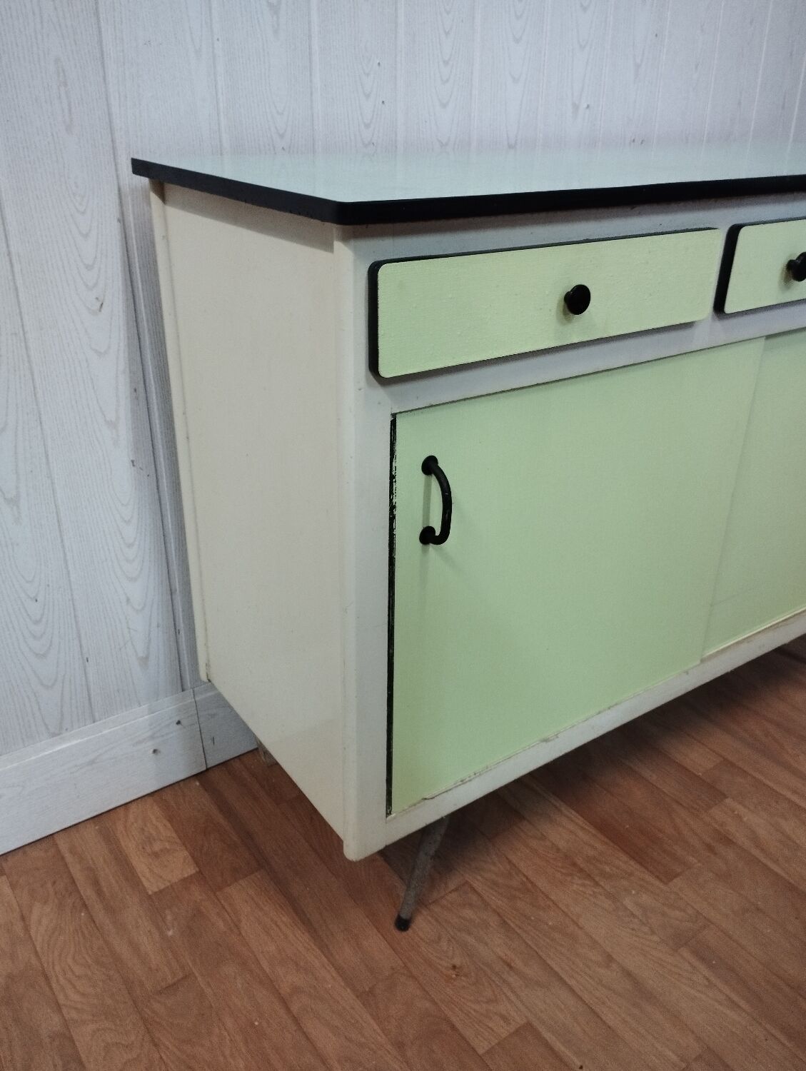 vintage formica sideboard sliding doors