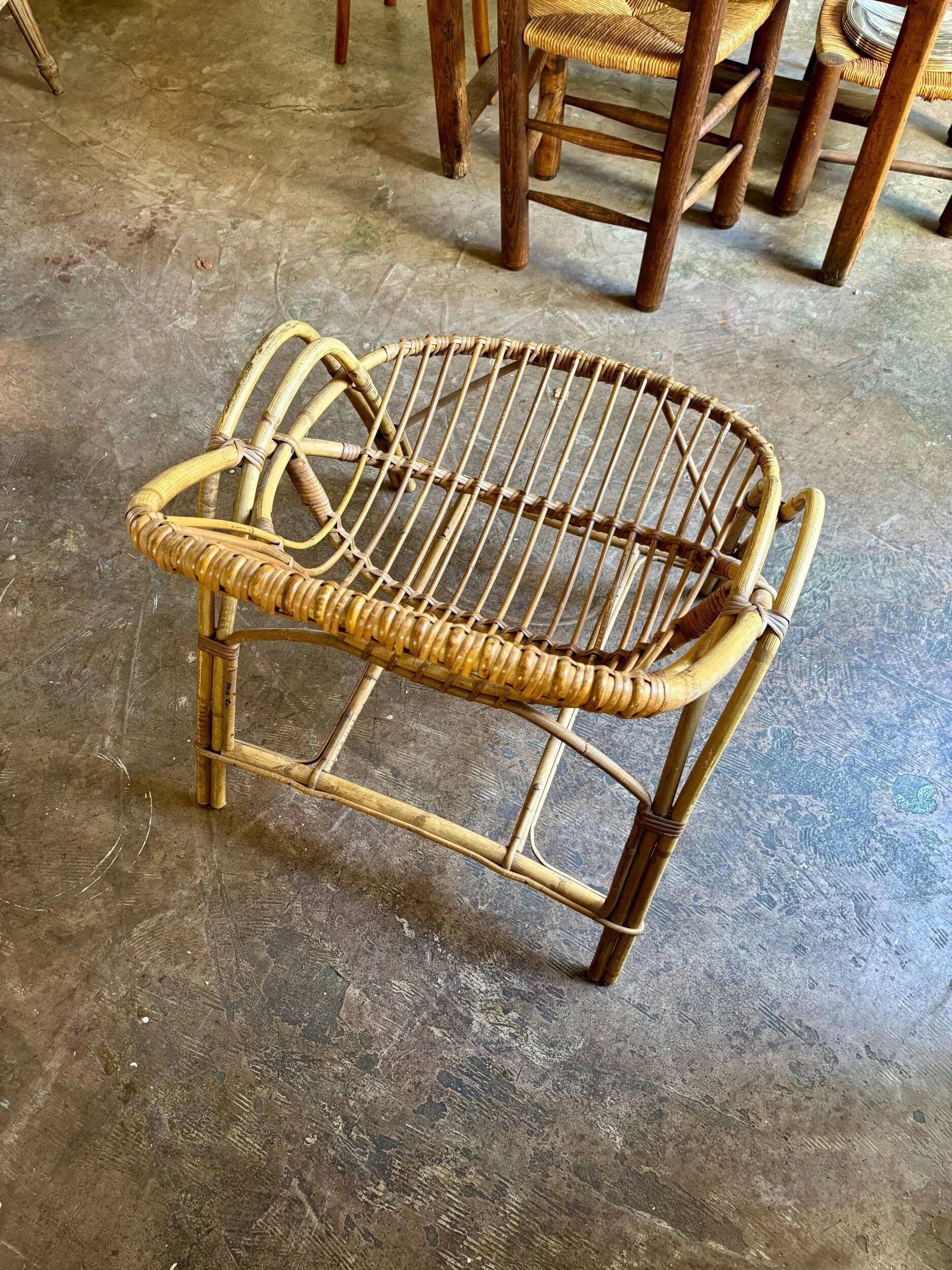 1960s rattan armchair no. 1