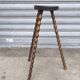 1950s Beaded Wooden Tripod Stool