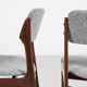 Midcentury Danish set of 6 dining chairs in rosewood by Erik Buch for Oddense Maskinsnedkeri 1960s
