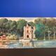 Oil painting on vintage cardboard
