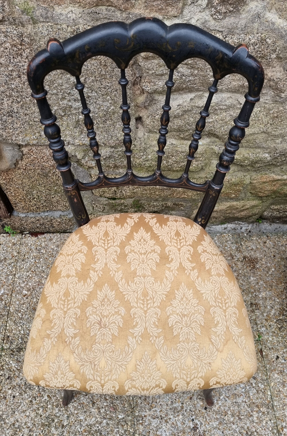 Napoleon III side chair, musician, nineteenth century.