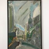 Ancient painting on canvas