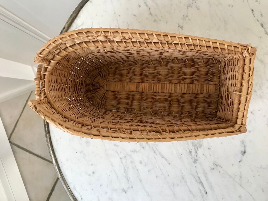 Rattan basket 70s