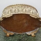 Jardinière de table en laiton repoussé fin 19 ème siècle
