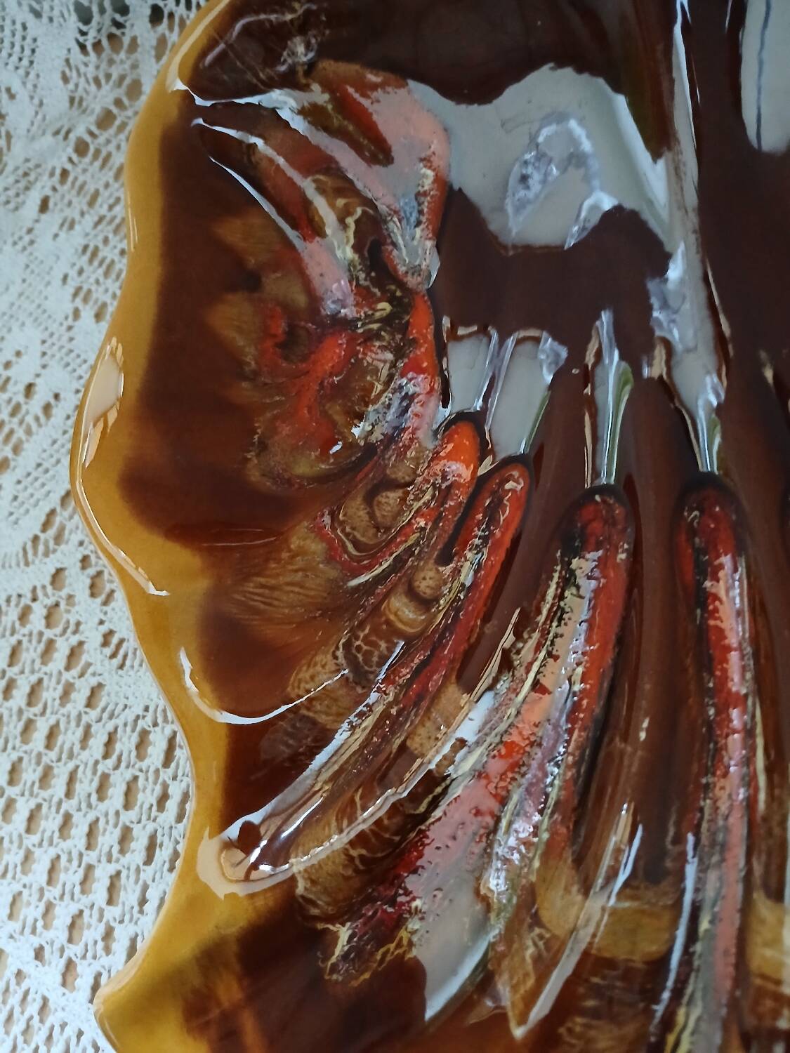 Antique fruit bowl in the Vallauris style