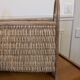 Wicker and rattan magazine rack