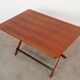 Folding teak table, Italian design, 1970s, made in Italy