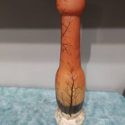 Legras vase with enamel decoration