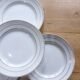 4 vintage porcelain dinner plates from St Amand 191103