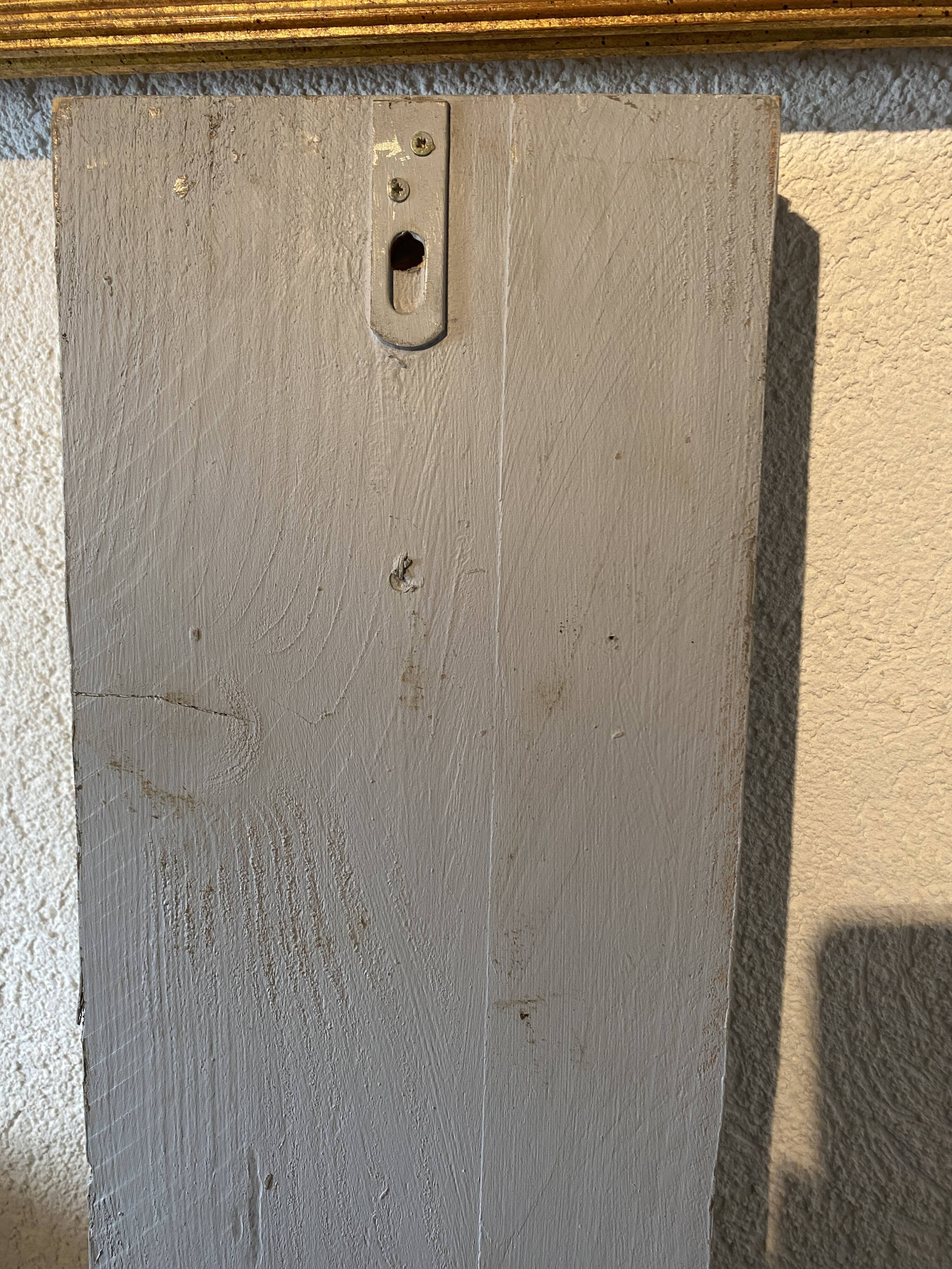 Wooden panel "Angelot" old ceruse gray