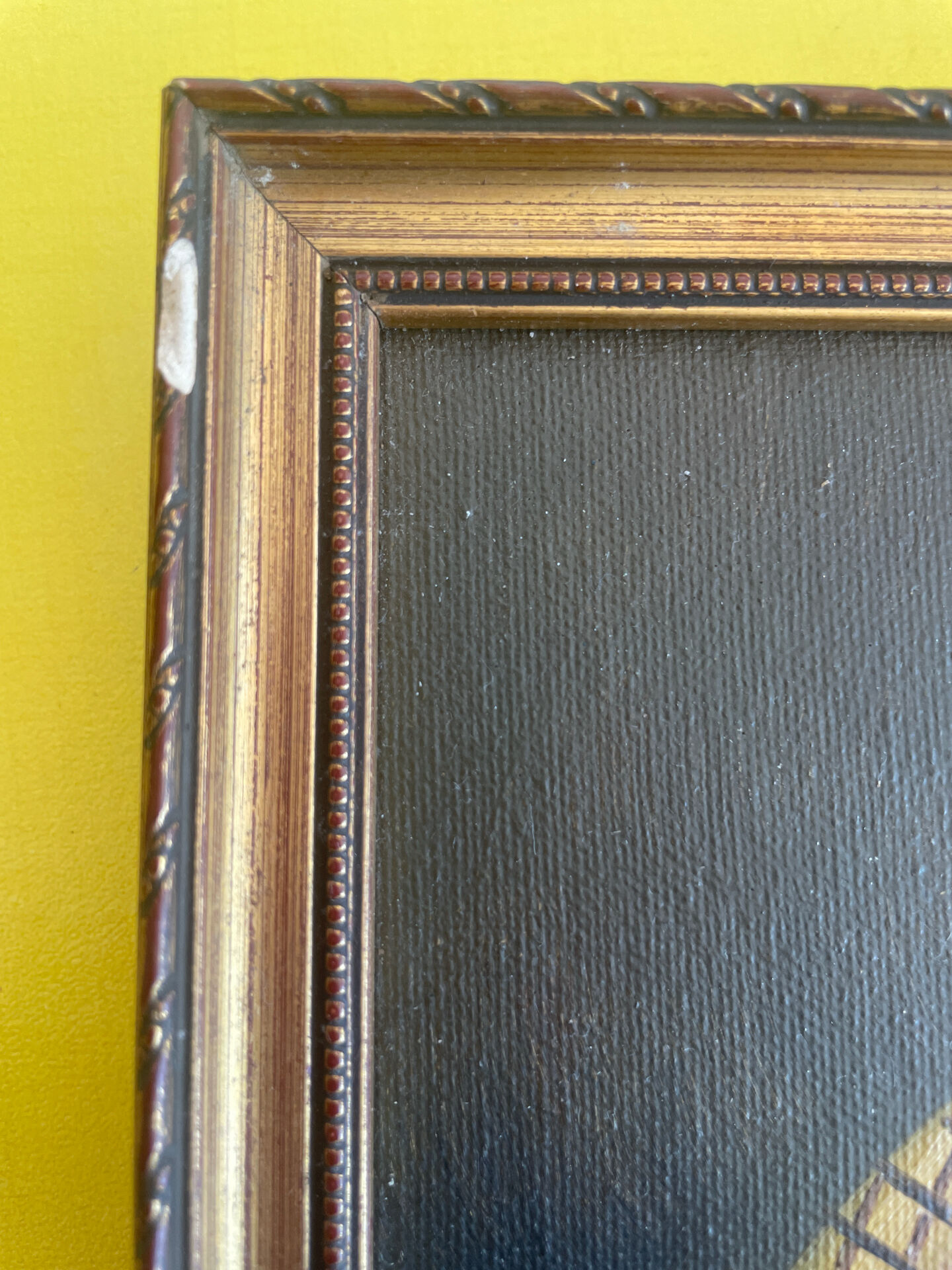 Portrait huile sur bois