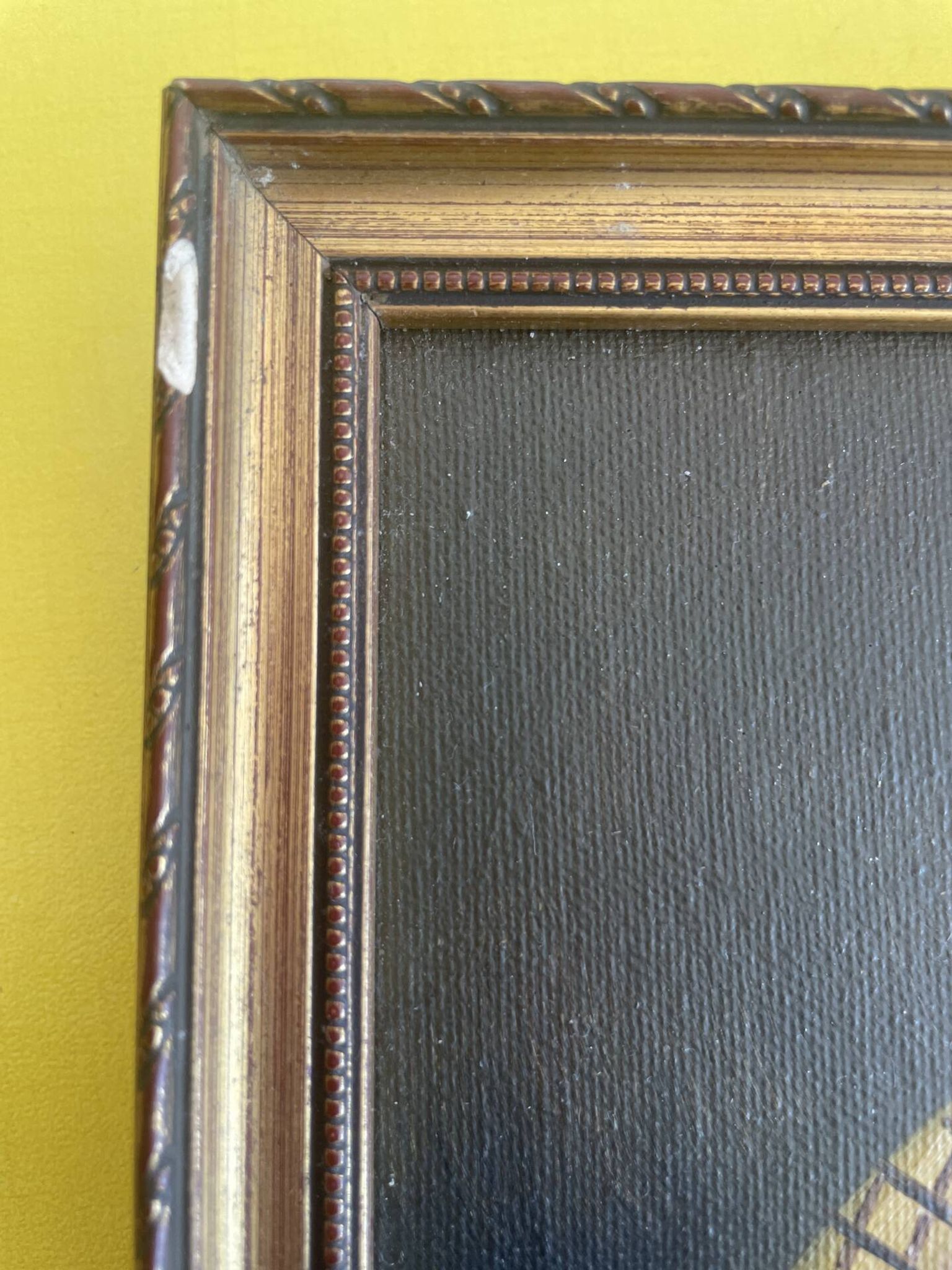 Portrait huile sur bois