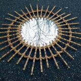 Mirror rattan sun 1960