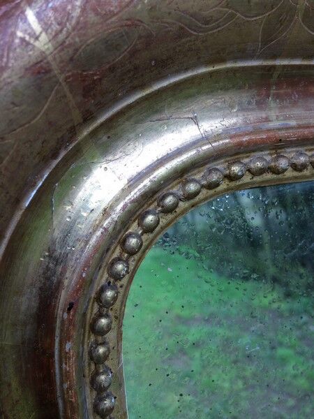 Large Louis Philippe golden mirror